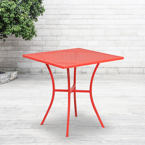 Flash Furniture - Oia Contemporary Patio Table - Coral