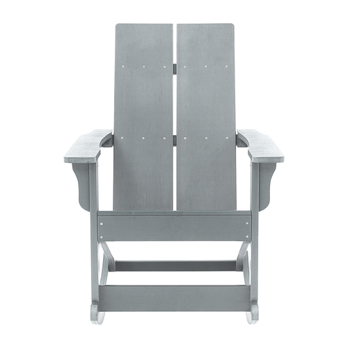 Flash Furniture - Finn Rocking Patio Chair - Gray