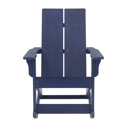 Flash Furniture - Finn Rocking Patio Chair - Navy