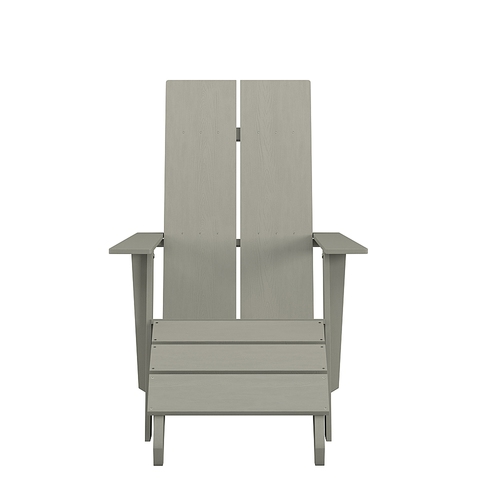 Flash Furniture - Sawyer Adirondack Chair - Gray