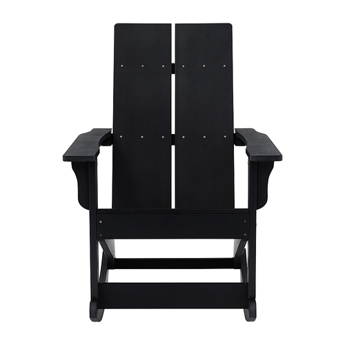 Flash Furniture - Finn Rocking Patio Chair - Black