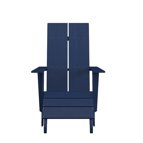 Flash Furniture - Sawyer Adirondack Chair (set of 2) - Navy