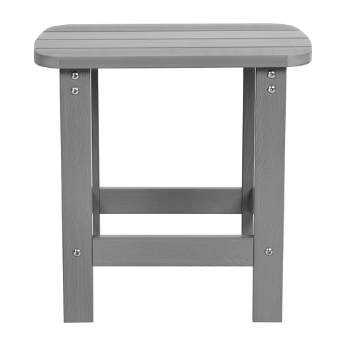 Flash Furniture - Charlestown Classic Adirondack Side Table - Gray