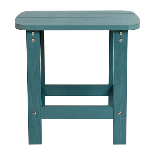 Flash Furniture - Charlestown Classic Adirondack Side Table - Sea Foam