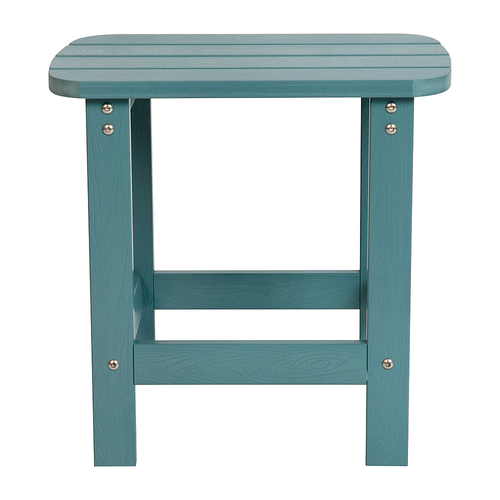 Flash Furniture - Charlestown Classic Adirondack Side Table - Teal