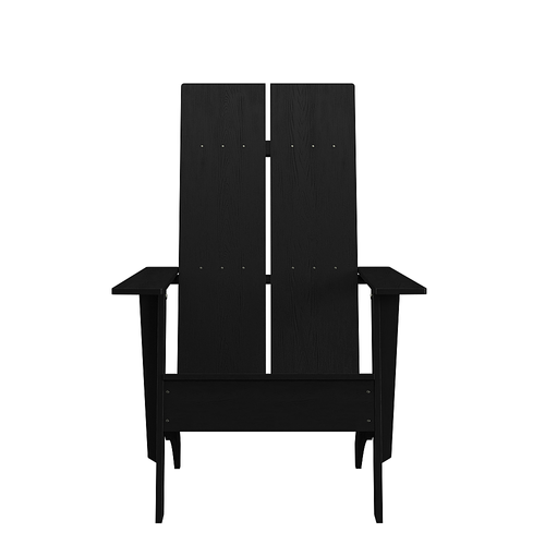 Flash Furniture - Sawyer Adirondack Chair - Black