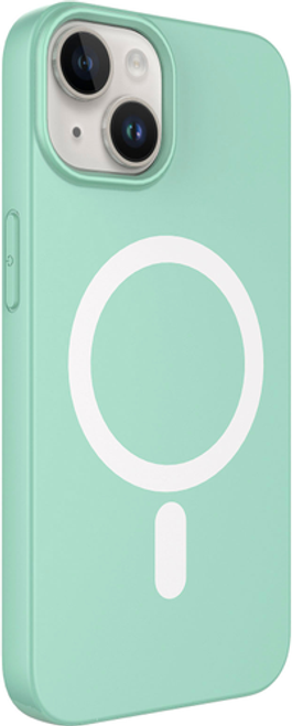 AMPD - Real Feel Soft Case with MagSafe for Apple iPhone 14 / iPhone 13 - Pastel Green