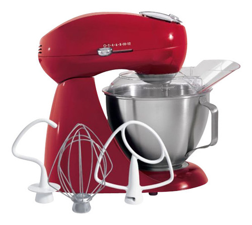 Hamilton Beach - Eclectrics Stand Mixer - Red