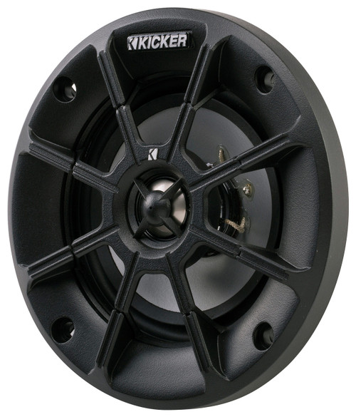 KICKER - PS 4" Coaxial Speakers (Pair) - Black/Silver