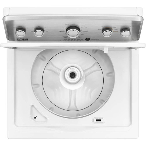 Maytag - 4.2 Cu. Ft. 11-Cycle High-Efficiency Top-Loading Washer - White