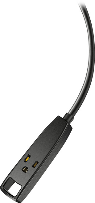 Insignia™ - 10' 3-Outlet Extension Power Cord - Black