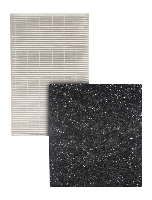 Honeywell - Charcoal and HEPA Filters for Air Purifiers (3-Pack) - Black/white