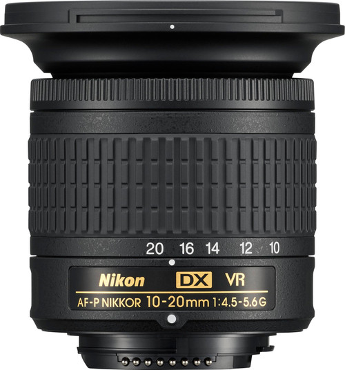 Nikon - AF-P DX NIKKOR 10-20mm f/4.5-5.6G VR Wide-Angle Zoom Lens for Nikon APS-C F-mount cameras - Black