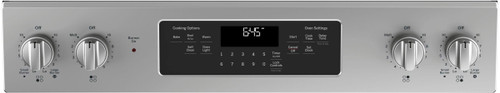 GE - 5.3 Cu. Ft. Slide-In Electric Range - Stainless steel