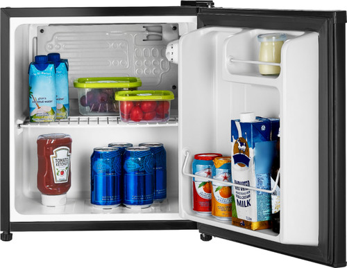 Insignia™ - 1.7 Cu. Ft. Mini Fridge - Black