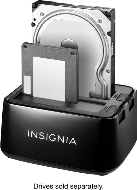 Insignia™ - 2-Bay HDD docking station