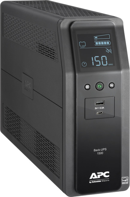 APC - Back-UPS Pro 1500VA Battery Back-Up System - Black