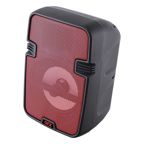 QFX - Bluetooth Speaker with LED Lights - Red