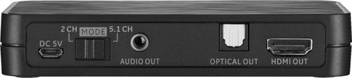 Insignia™ - HDMI Audio Extractor - Black