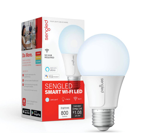 Sengled - A19 Wi-Fi Smart LED Bulb - Daylight