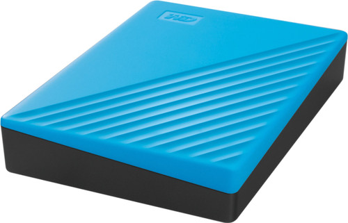 WD - My Passport 4TB External USB 3.0 Portable Hard Drive with Hardware Encryption (Latest Model) - Blue