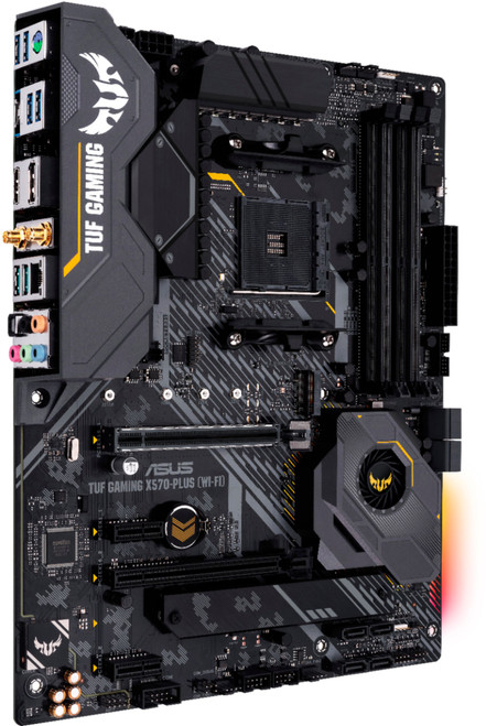 ASUS - TUF GAMING X570-PLUS (WI-FI) (Socket AM4) USB-C Gen2 AMD Motherboard with LED Lighting