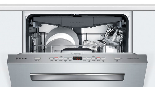 Bosch - 500 Series 24" Top Control Built-In Dishwasher with AutoAir, Stainless Steel Tub, 3rd Rack, 44 dBa - Stainless steel