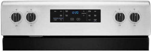 Whirlpool - 5.3 Cu. Ft. Freestanding Electric Range with Self-Cleaning and Frozen Bake™ - Stainless steel