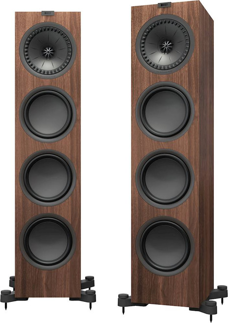 KEF - Q series 8" Passive 2.5-Way Floor Speakers (Pair) - Walnut
