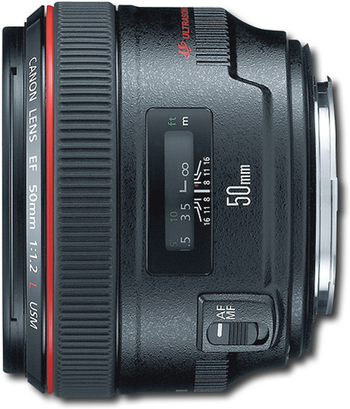 Canon - EF 50mm f/1.2L USM Standard Lens - Black