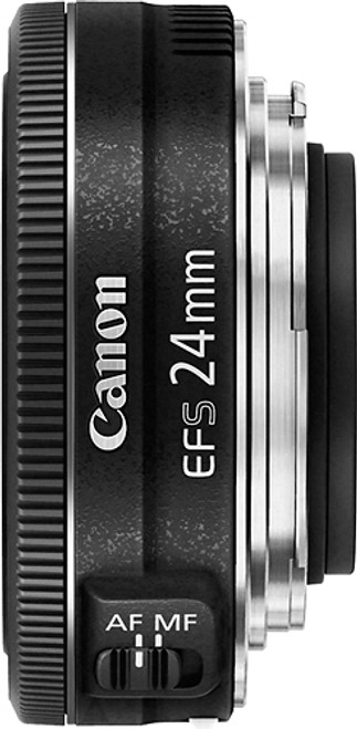 Canon - EF-S 24mm f/2.8 STM Standard Lens for Canon APS-C Cameras - Black