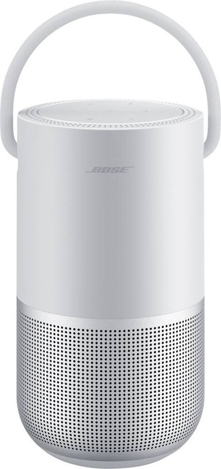 Bose® - Portable Bluetooth Home Smart Speaker with Google Assistant and Alexa Voice Control - Luxe Silver