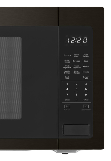 Whirlpool - 2.2 Cu. Ft. Microwave with Sensor Cooking - Black stainless steel