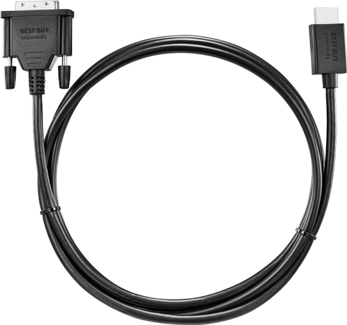 Best Buy essentials™ - 6’ HDMI-to-DVI-D Monitor Cable - Black