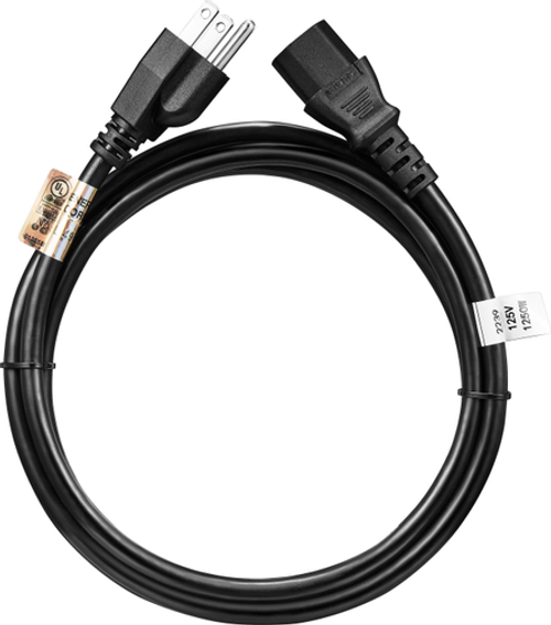 Insignia™ - 6’ AC Power Cable - Black