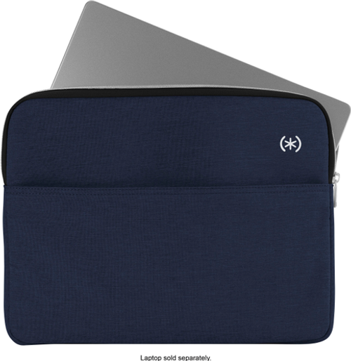 Speck - Transfer Pro Pocket Protective Sleeve Universal 13"-14" for MacBook computers, laptops and tablets - Coastal Blue/White