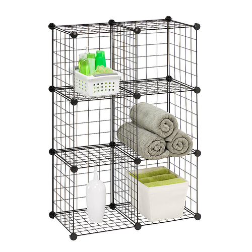 Honey-Can-Do - 6-Cube Storage Set - Black