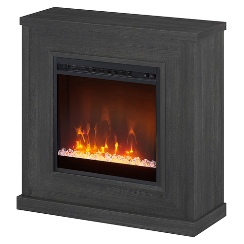 Camden&Wells - Santos Crystal Fireplace - Charcoal Gray