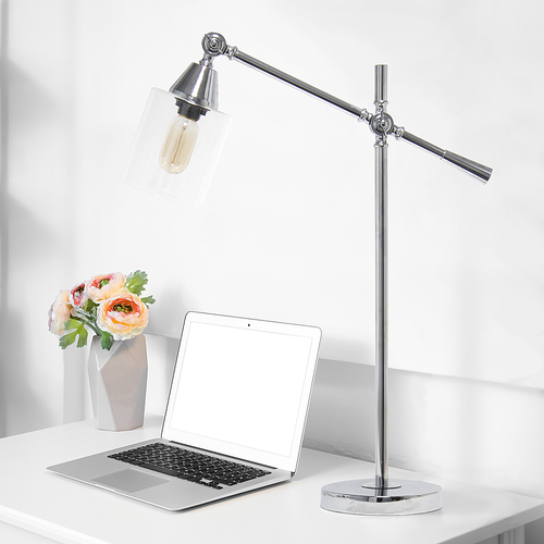 Lalia Home Vertically Adjustable Desk Lamp - Chrome