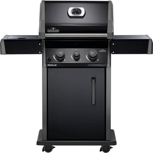 Napoleon - Rogue 365 Propane Gas Grill with Side Burner - Black
