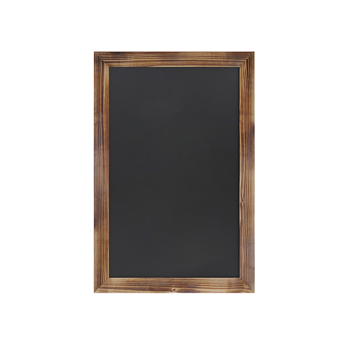 Flash Furniture - Canterbury 20"W x 0.75"D x 30"H Magnetic Wall Mounted Chalkboard - Torched Brown