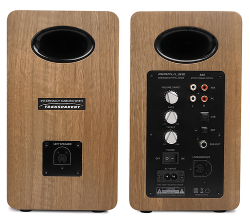 Edifier - Airpulse A80 Hi-Res Active Speaker System (Pair) - Wood