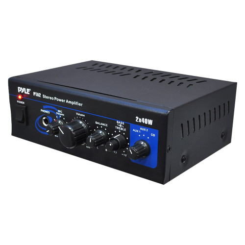 PYLE - 20W 2-Ch. Power Amplifier - Black