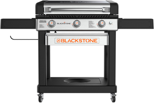 Blackstone - 28-in. Outdoor Griddle with Hood and Adjustable Front Tray - Black