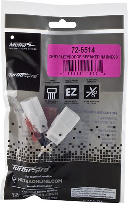 Metra - Wiring Harness for Most Chrysler and Dodge Vehicles - Multicolored