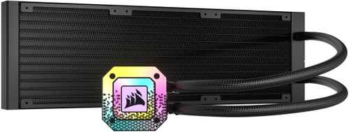 CORSAIR - iCUE H150i ELITE CAPELLIX XT 120mm Fans + 360mm Radiator Liquid Cooling System with ultra-bright CAPELLIX RGB LEDs - Black