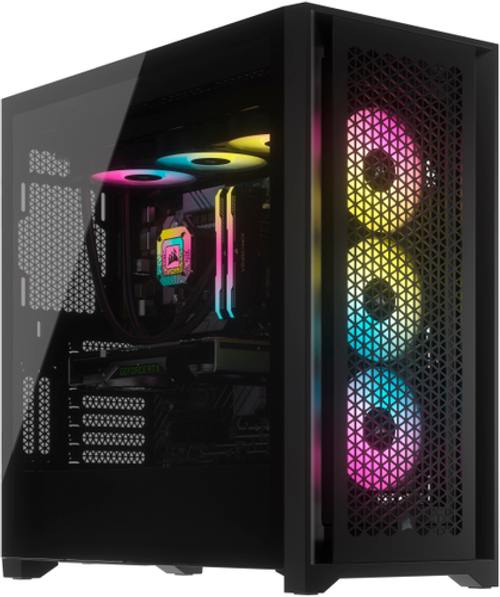 CORSAIR - iCUE 5000D RGB AIRFLOW AXT Mid-Tower Case - Black