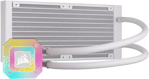 CORSAIR - iCUE H100i ELITE CAPELLIX XT Liquid CPU Cooler with RGB Lighting - White