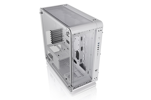 Thermaltake - Core P6 TG Snow Edition ATX Mid Tower Case - White