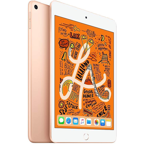 Certified Refurbished - Apple 7.9-Inch iPad Mini (5th Generation) (2019) Wi-Fi + Cellular - 64GB - Gold (Unlocked)